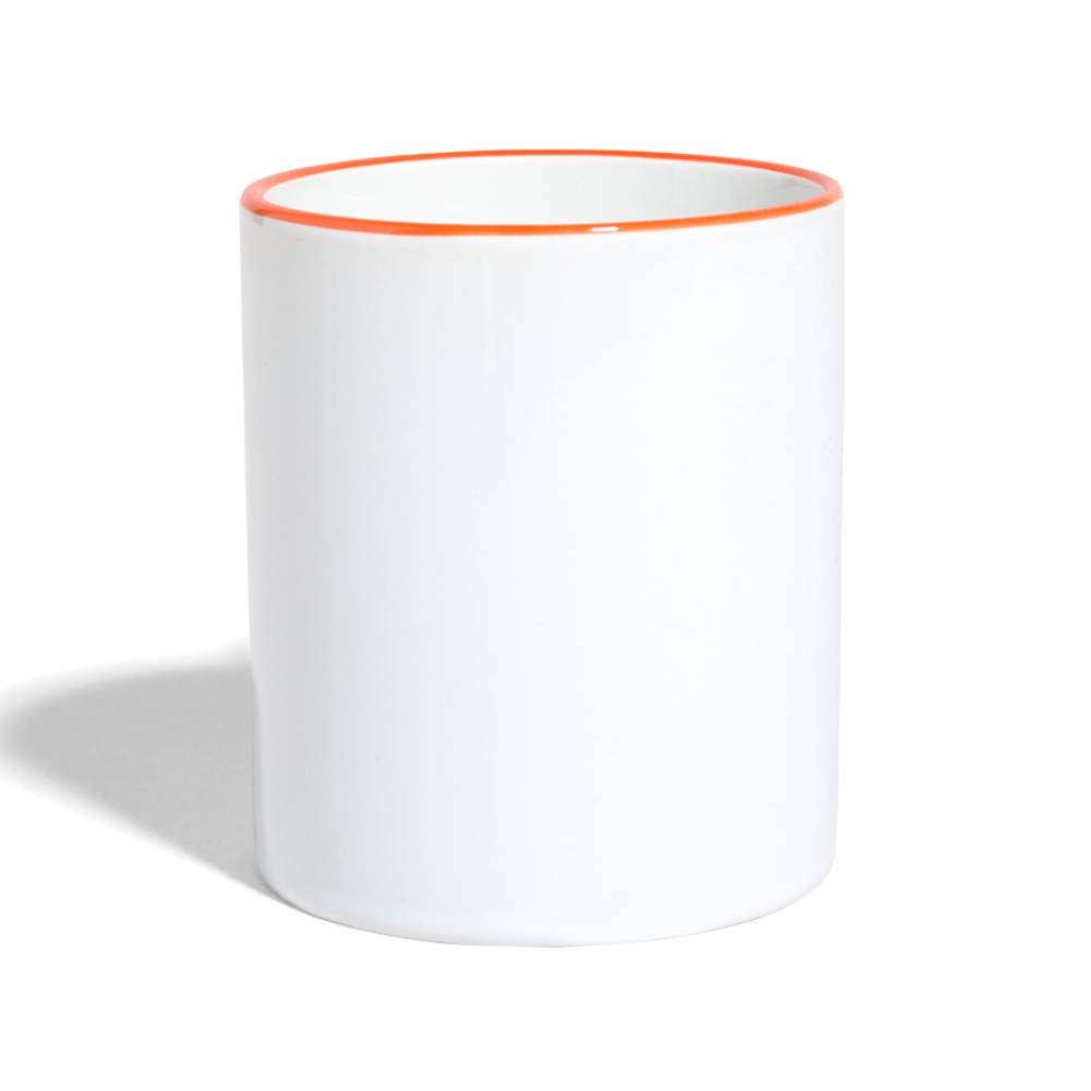 Mug contrasté - blanc/orange