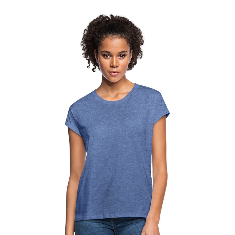 T-shirt oversize Femme - bleu jeans chiné
