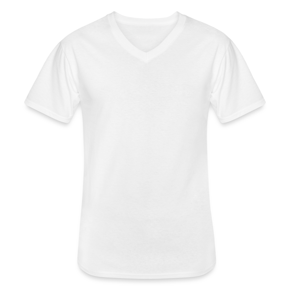 T-shirt classique col V Homme - blanc